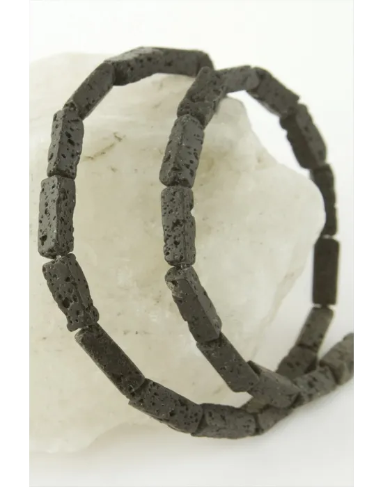 1,3 cm Dikdörtgen Boru Lav Taşı
