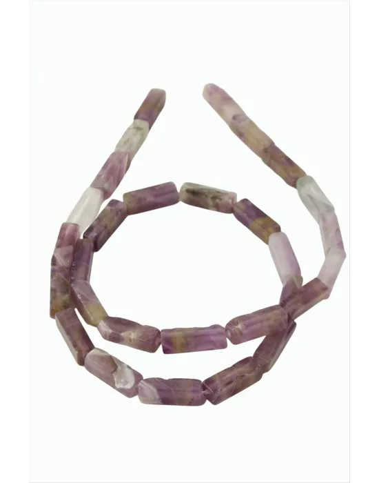 1,4 cm Dikdörtgen Boru Ametist Taşı