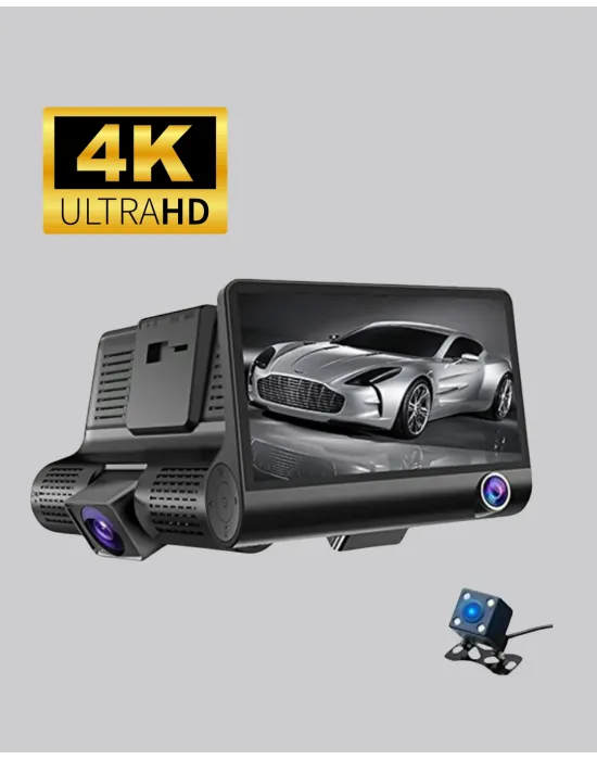 170° Geniş Açılı Araç Kamerası – 4.0” Ips Ekranlı Full Hd Dvr