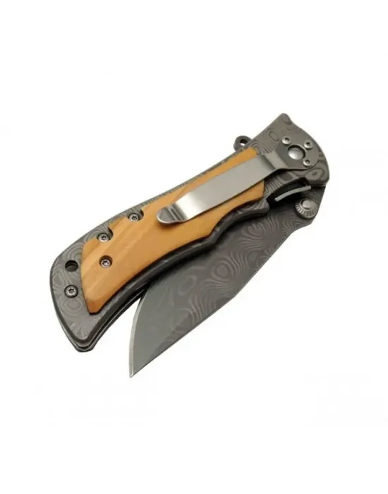 2-32 Damascus Çakı 20 Cm Manuel, Kemerlikli