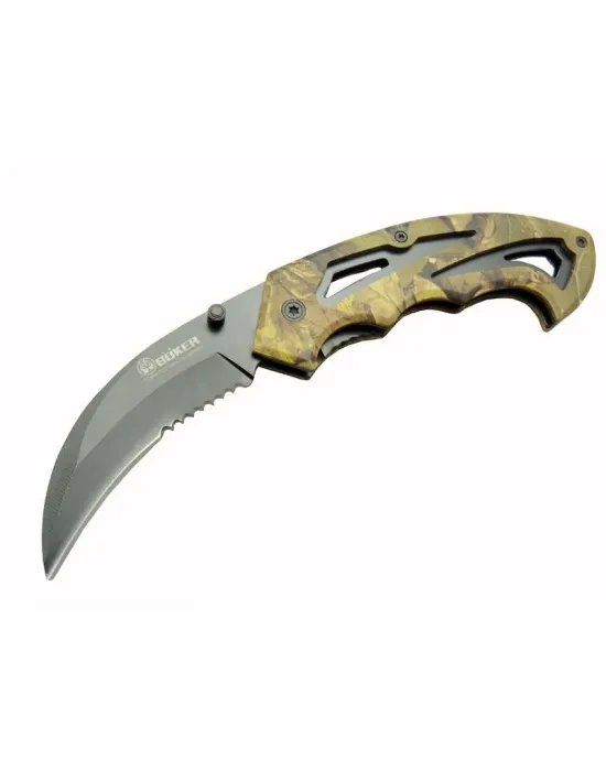 2-6 Karambit Outdoor Çakı 19 Cm - Plastik Kamuflaj Saplı