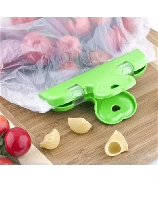 2'li Pratik Torba Paket Ve Poşet Kapatıcı Kilitli Klips Mandal