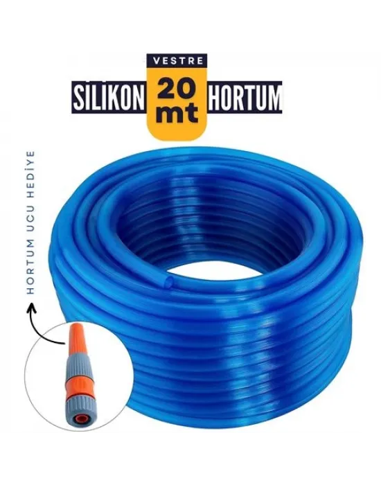 20 Metre Silikonlu Bahçe Hortumu Sulama Aparatı HEDİYELİ 712342