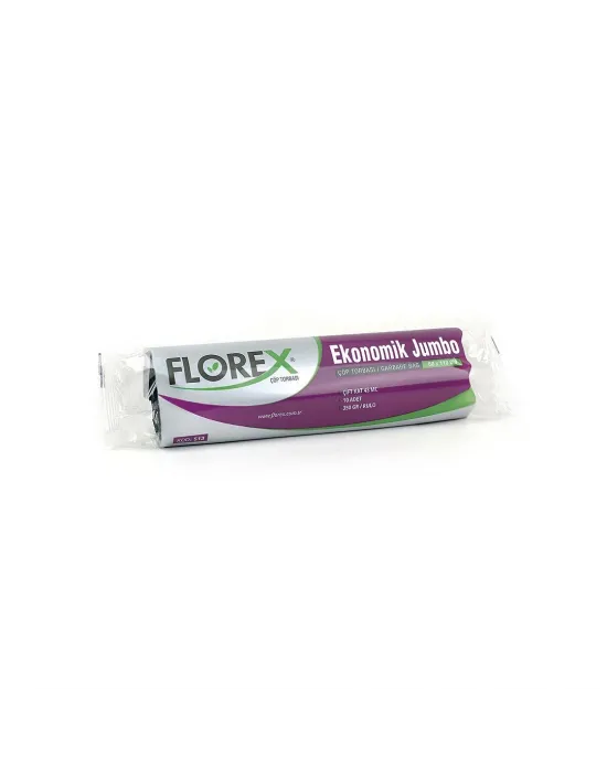 200 Adet Florex-513 Eko Jumbo 80x110cm Çöp Torbası 20x10=200