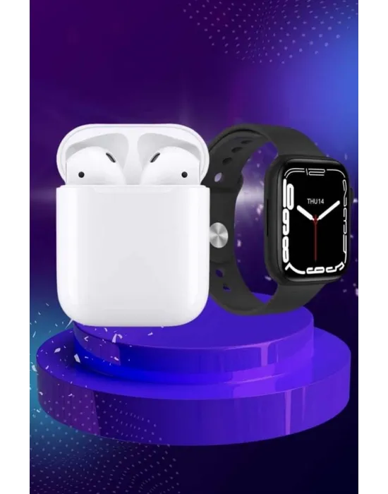 2025 Model Akıllı Saat Ve 2.nesil Tws Bluetooth Kulaklık Anc Özelliği Amoled Ekran