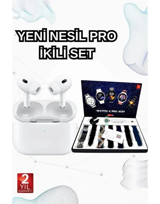 2025 Model Akıllı Saat Ve Yeni Nesil Pro Bluetooth Kulaklık Anc Özelliği