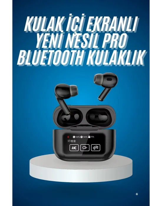 2025 Model Bluetooth Kulaklık Dokunmatik Ekran Yüksek Ses Kalitesi