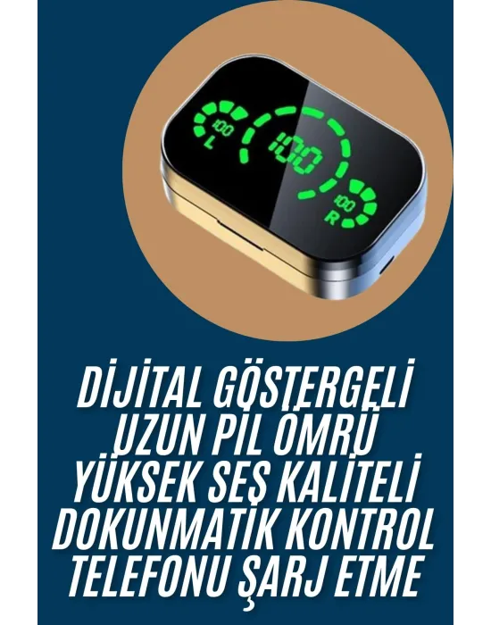 2025 Model Bluetooth Kulaklık Telefon Şarj Edebilen Çağrı Cevaplama Dijital Göstergeli