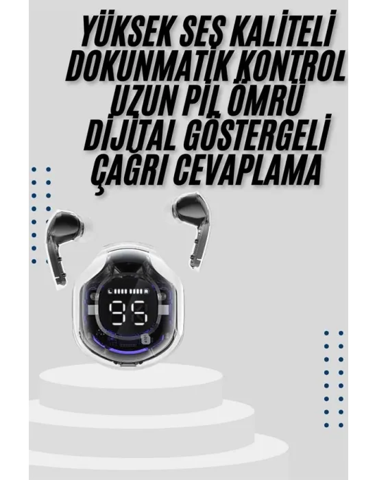 2025 Model Kablosuz Bluetooth Kulaklık Anc Enc Destekli Hifi Stereo