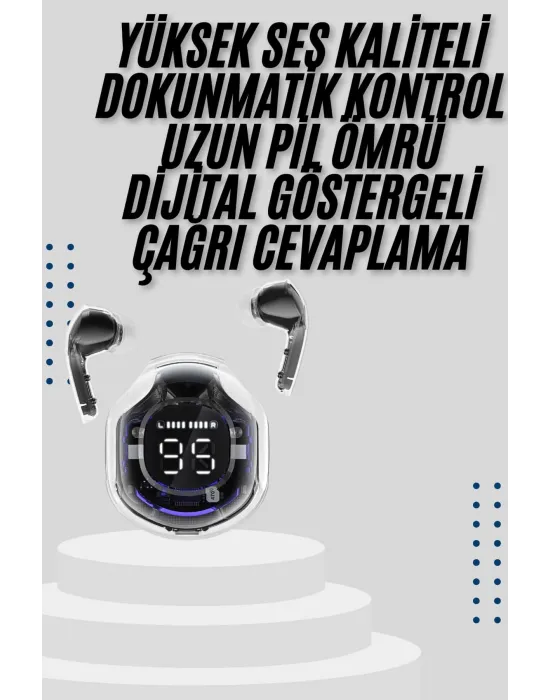 2025 Model Kablosuz Bluetooth Kulaklık Anc Enc Destekli Hifi Stereo