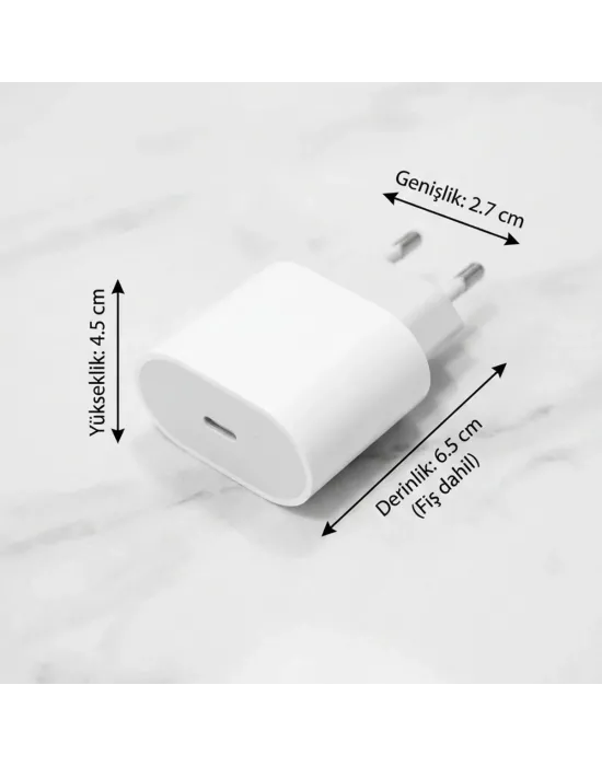 20w Usb-c Hızlı Şarj Adaptörü – Power Delivery (pd) Destekli Güç Adaptörü, Güvenli Şarj Başlığı