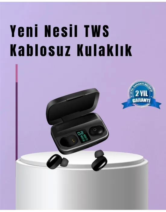 22 Kez Şarj İmkanı Sunan A10s Tws Bluetooth Stereo Kulaklık
