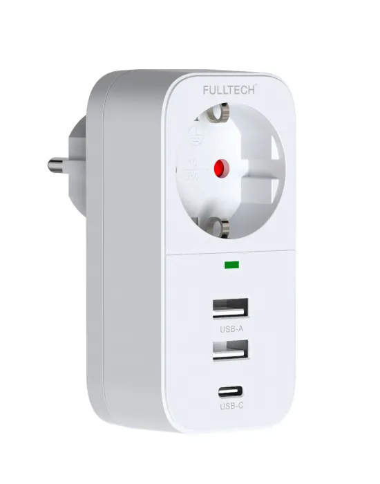 2.4a Çıkışlı 2xusb 1xtype-c Tekli Priz Ftr-17