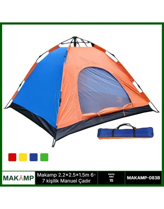 2.5*2.5*1.65m 8 Kişilik Otomatik Çadır