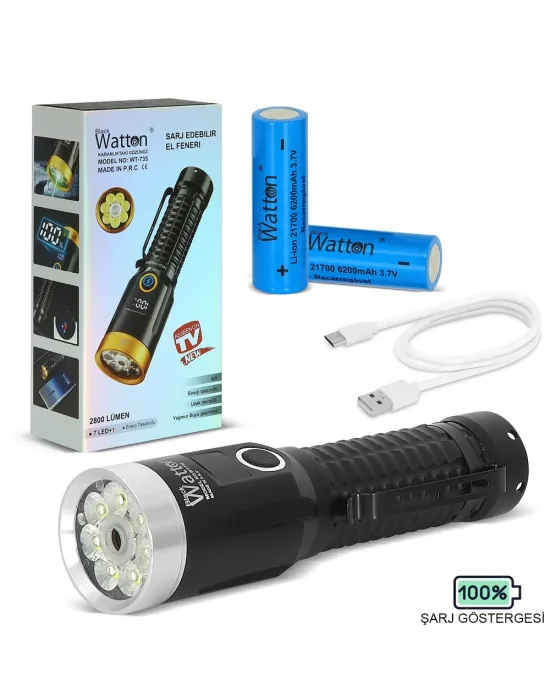 2800 Lümen Özel Seri Yeşil Lazer Özellikli Mıknatıslı Wt-735
