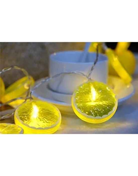 2m 10 Led Pilli 2 Kademeli Limon Led Işık Mz-304