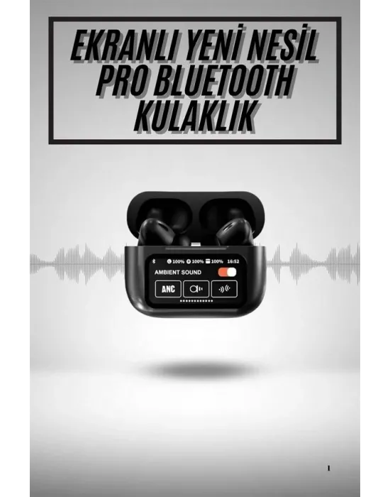 2.nesil Pro Ekranlı Sesli Görüşme Yapabilen Kablosuz Bluetooth Kulaklık