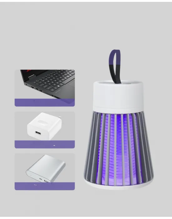 2’si 1 Arada Led Işıklı Elektrikli Böcek Öldürücü