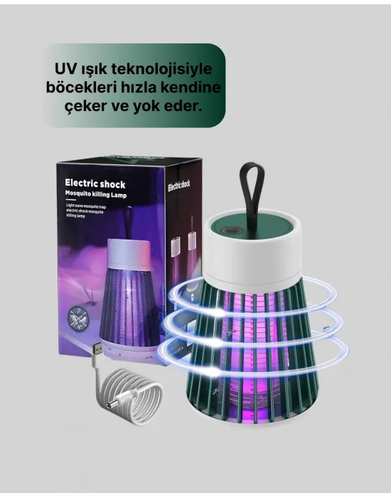 2’si 1 Arada Led Işıklı Elektrikli Böcek Öldürücü