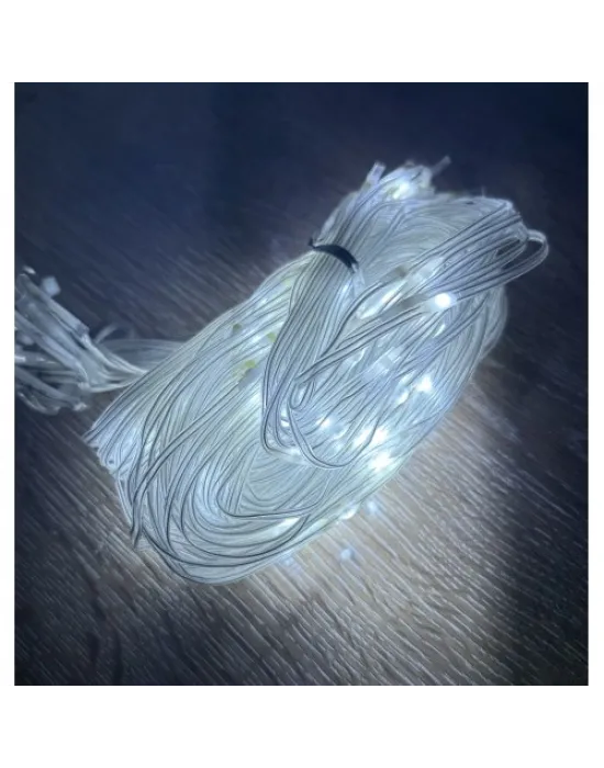 2x2 Perde 192 LED Beyaz Işık - 8 Fonksiyonlu