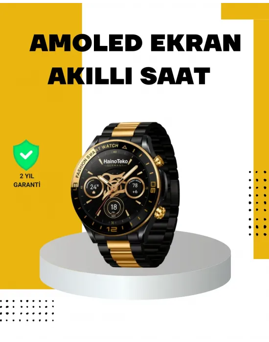 3 Bileklikli Amoled Akıllı Saat Bluetooth Çağrı Ve Sağlık Takipli