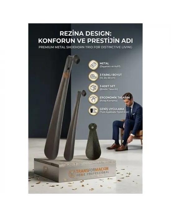 3 Boy Metal Çekecek Seti Rezina Design 719376