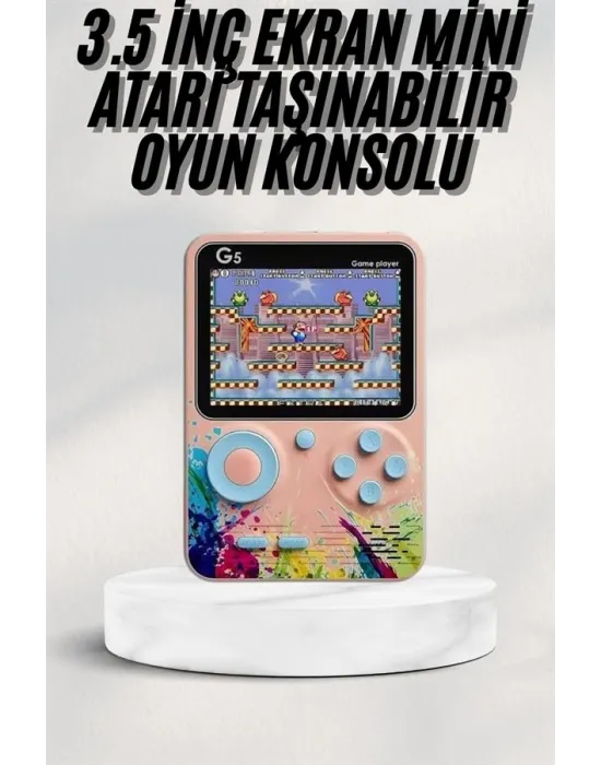 3 İnç Ekran 500 Oyunlu Game Box Mini Taşınabilir Oyun Konsolu