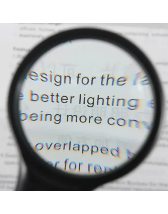 3 Led Işıklı 3x75 Mm 45x22 Mm  El Büyüteç