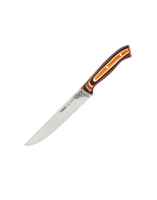 32050 Elite Mutfak, Ekmek Bıçağı 15,5 Cm - Kahverengi Perçinli Kompozit Sap