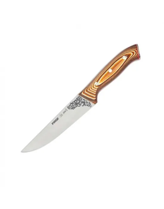 32102 Elite Kurban, Kasap Bıçağı 16,5 Cm - Kahverengi Perçinli Kompozit Sap