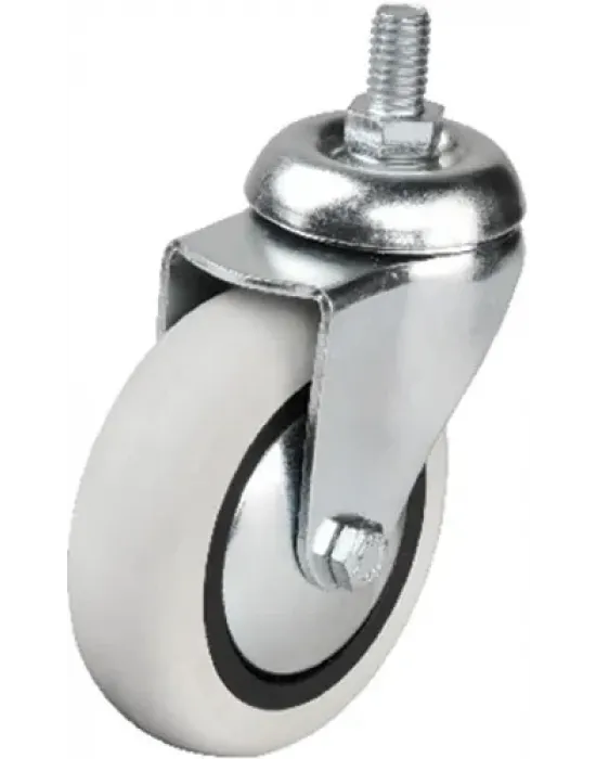 352 - 75x25 Mm Pvc Makaralı Vidalı Teker 4 Adet