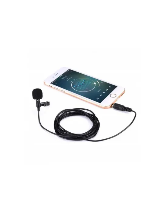 3.5mm Jak 1.5 Metre Double Mikrofon - Siyah