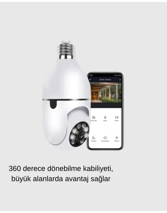 360 Derece Dönebilen Akıllı Duylu Kamera – Ptz, Uzaktan Kontrol, Hareket Algılama