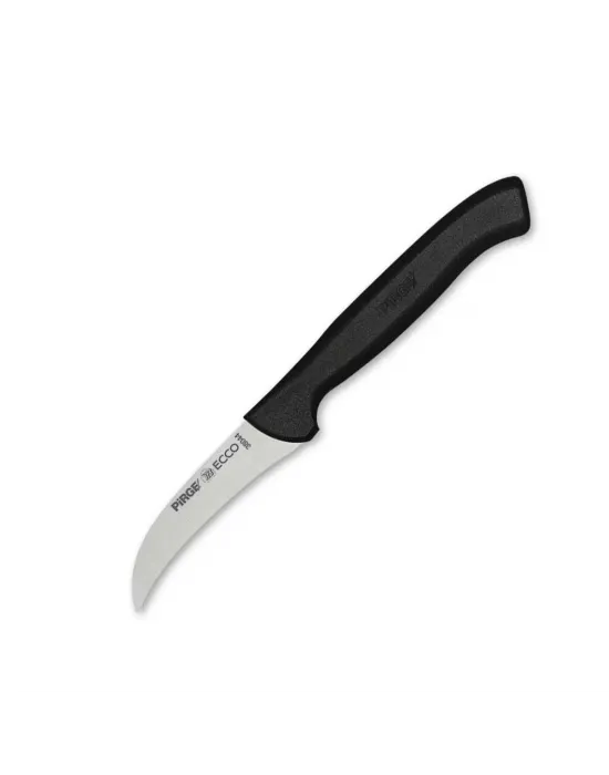38044 Ecco Kıvrık Eğri Sebze Dekor Bıçağı 7,5 Cm - Siyah