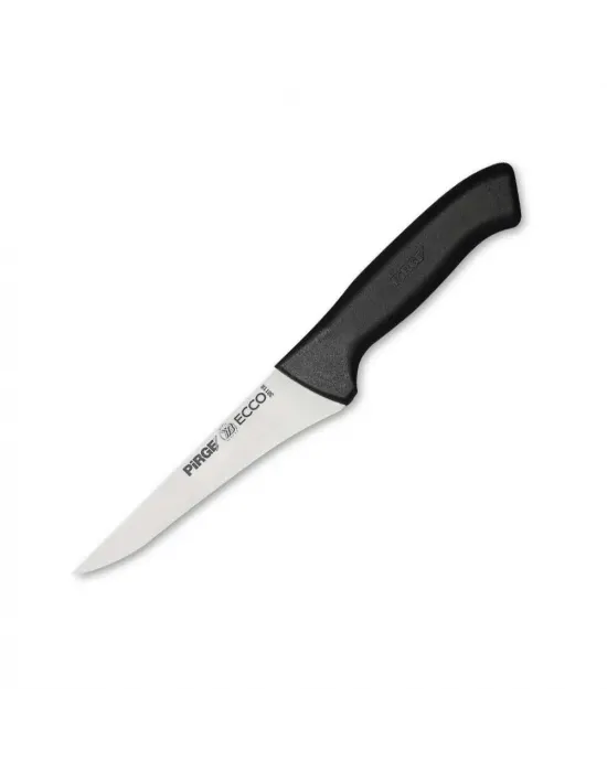 38118 Ecco Kasap Et, Kemik Sıyırma Bıçağı 14,5 Cm - Siyah