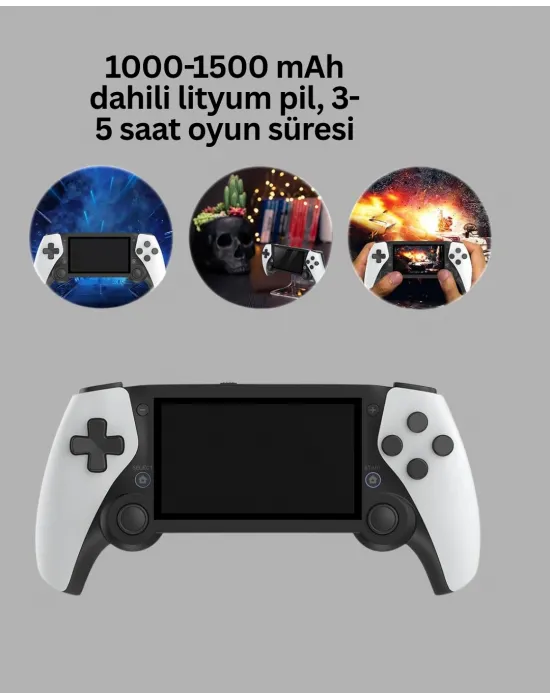 3d Ekranlı Mini Oyun Konsolu + Multimedya