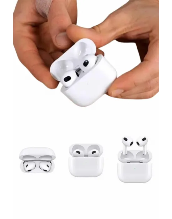 3.nesil İos Android Uyumlu Bluetooth 5.0 Beyaz Çağrı Cevaplama