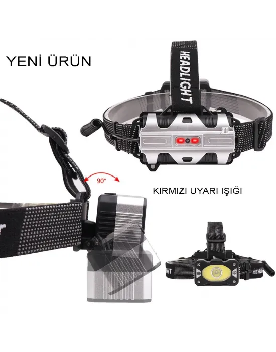4 Modlu Sensörlü Şarjlı  Güçlü Kafa Lambası  Wt-248