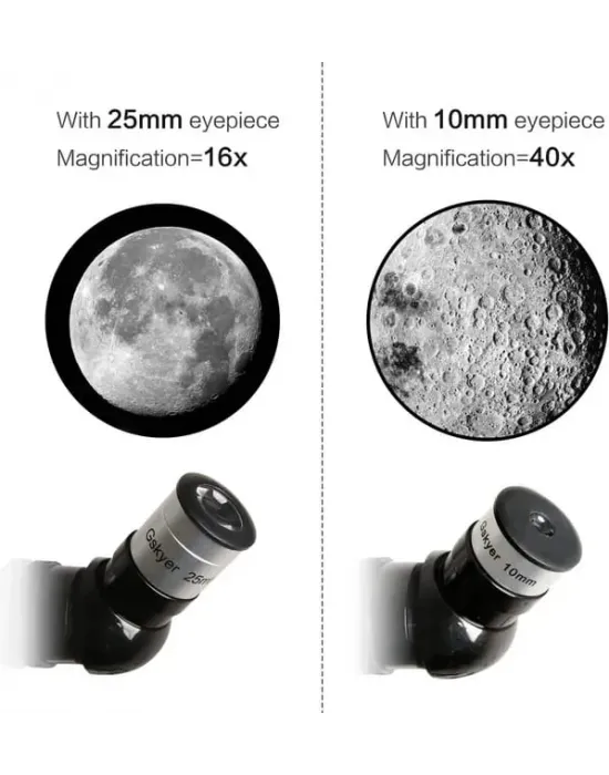 400x70mm Açıklıklı Refrakter Teleskoplar (15x150x), Telefon Adaptörlü Reflex