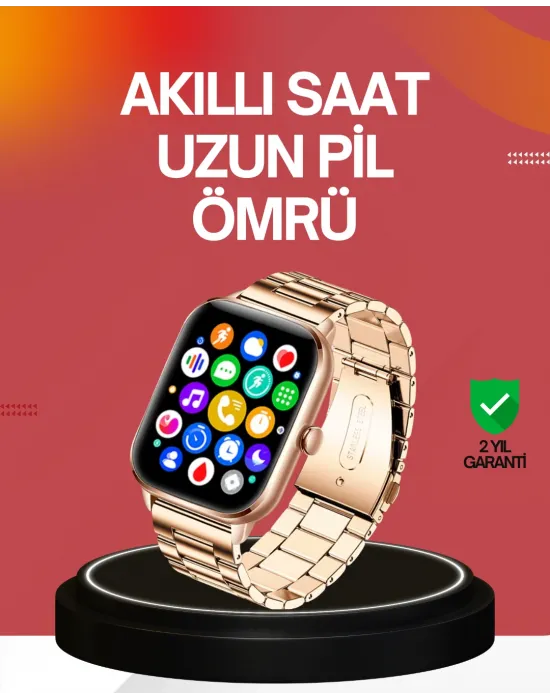41 Mm Kavisli Kasa Akıllı Saat Ios Ve Android Uyumlu