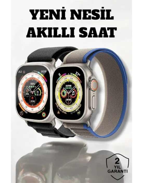 49mm Ekranlı, Kan Basıncı Ve Adımsayar Özellikli Bluetooth Akıllı Saat