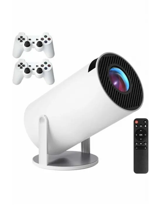 4k Wireless Çift Kollu Kumandalı Oyun Projeksiyonu Retro Video Oyunu