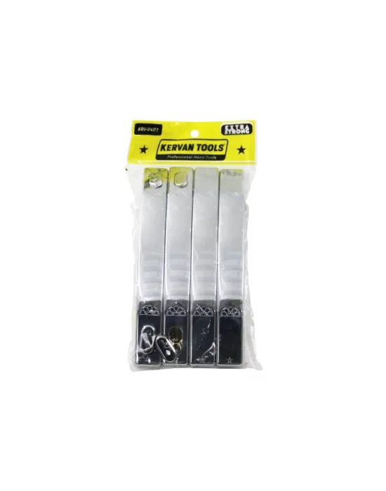 4pcs = 2tkm Plastik Krom Kaplama Duşakabin Kolu 10mm