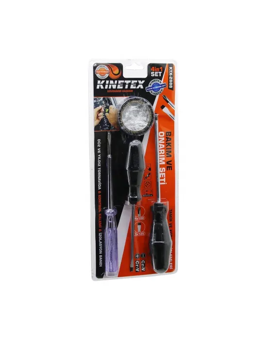 4pcs Tornavida - Çok Amaçlı Set Düz-yıldız Tornavida - Kontrol Kalem - Elektrik Bant