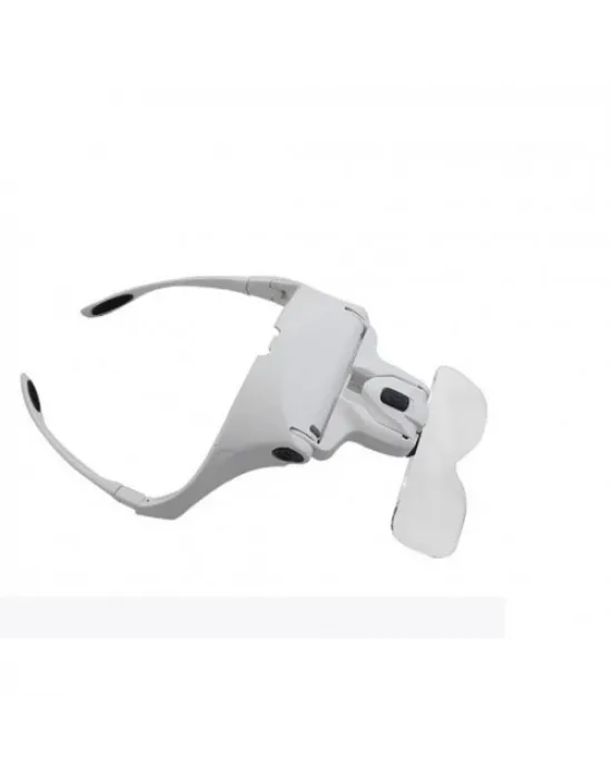 5 Lens 1.0x3.5x, 2led Işıklı  Ile Ayarlanabilir Gözlük Büyüteç9892b2