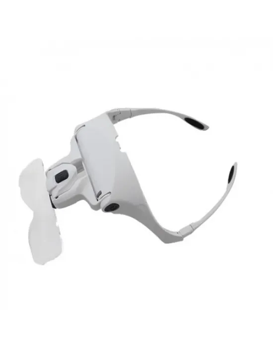 5 Lens 1.0x3.5x, 2led Işıklı  Ile Ayarlanabilir Gözlük Büyüteç9892b2