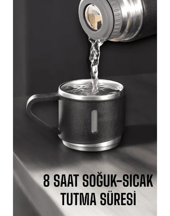 500 Ml Kapasiteli Taşınabilir Basınçlı Termos Seti Günlük Kullanım İçin İdeal