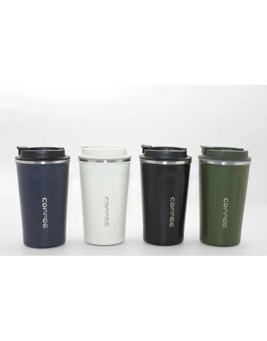 500 Ml Paslanmaz Çelik Termos Mug - Çift Katmanlı Sızdırmaz Kahve Kupası Alk3134