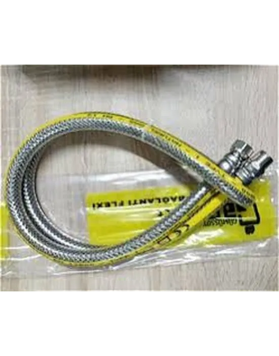 50cm Flex Doğalgaz Hortumu Çelik Örgülü