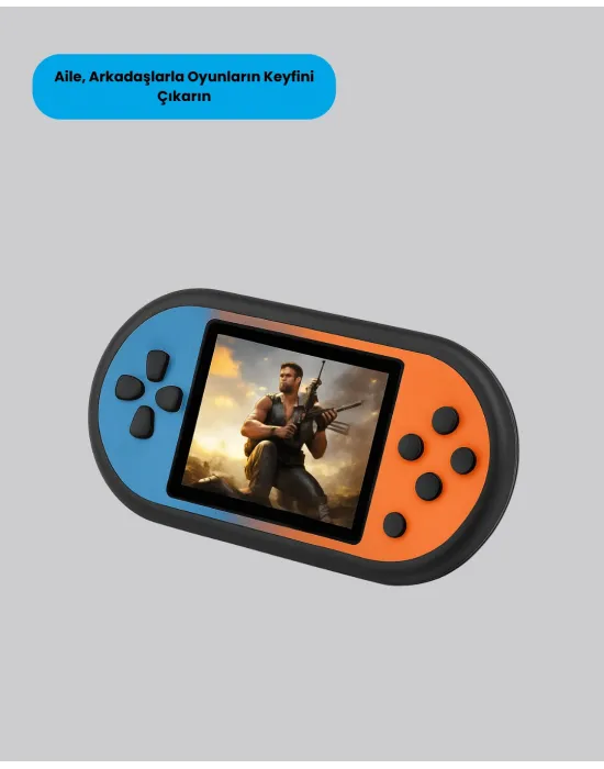 520 Oyunlu Mini Oyun Konsolu Hd Lcd Ekranlı